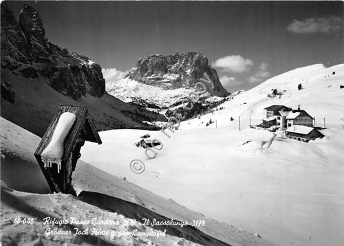 Cartolina - Postcard - Rifugio Passo Gardena - Sassolungo