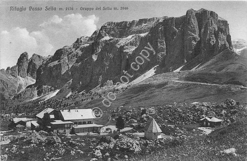 Cartolina - Postcard - Rifugio Passo Sella - Timbro CAI …