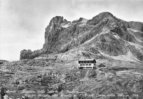 Cartolina - Postcard - Rifugio Pedrotti - Cimon della Pala …