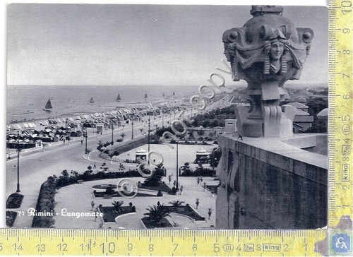Cartolina - Postcard - Rimini - Lungomare - 1958