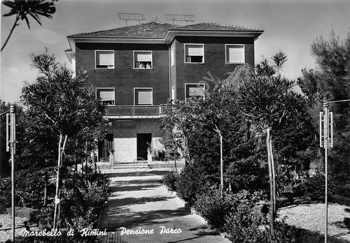 Cartolina - Postcard - Rimini - Marebello - Pensione Parco …