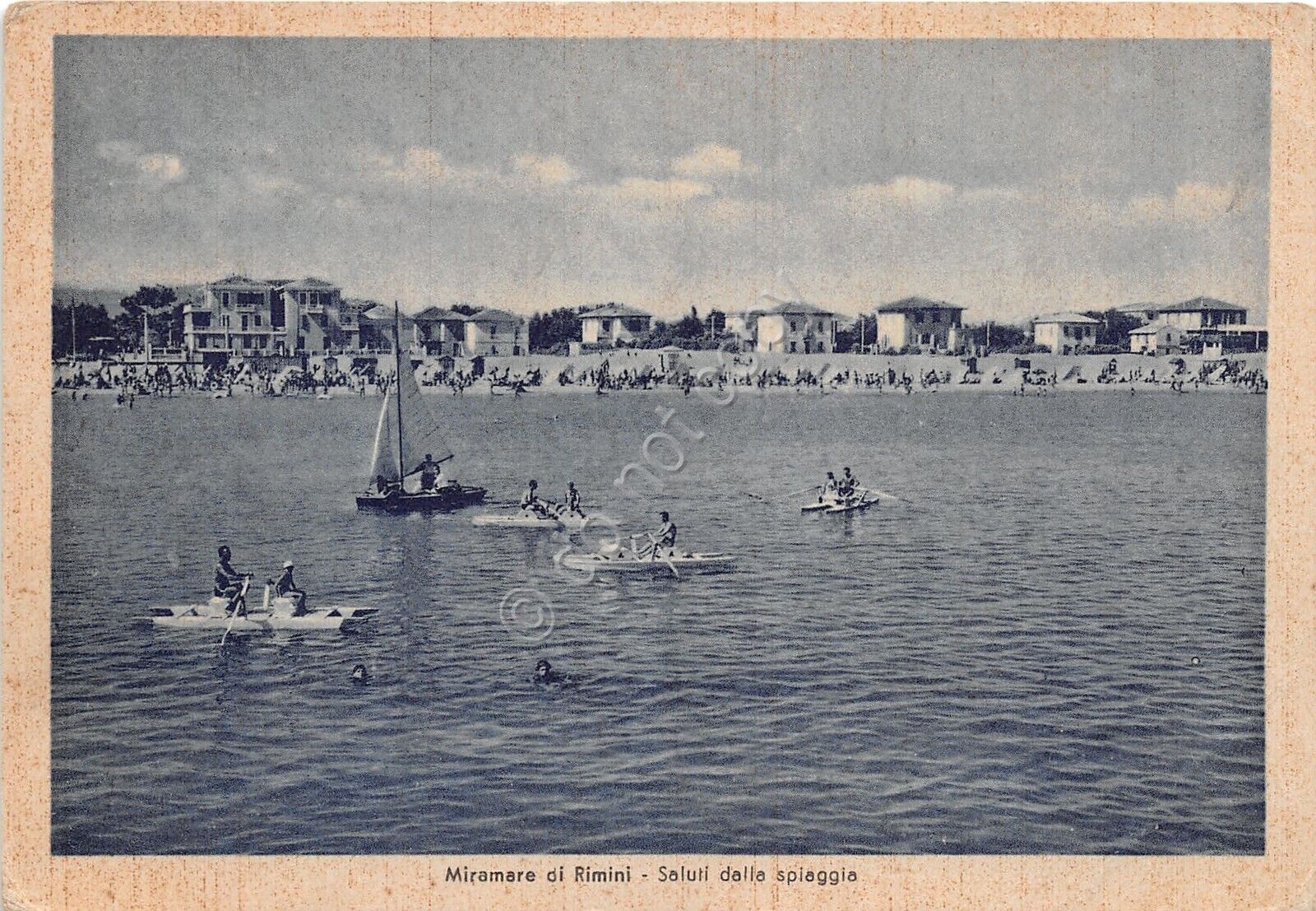 Cartolina - Postcard - Rimini - Miramare - Spiaggia - …