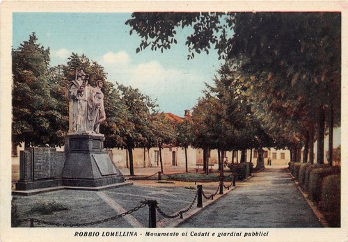 Cartolina - Postcard - Robbio Lomellina - Monumento ai Caduti …