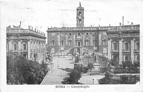 Cartolina - Postcard - Roma - Campidoglio - anni '50