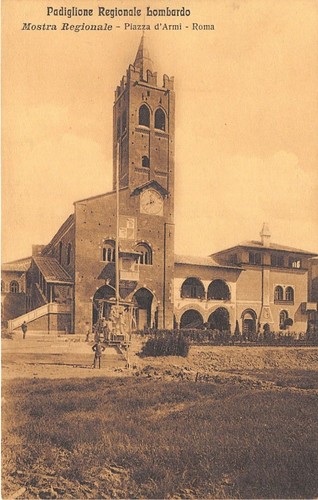 Cartolina - Postcard - Roma - Padiglione Regionale Lombardo - …