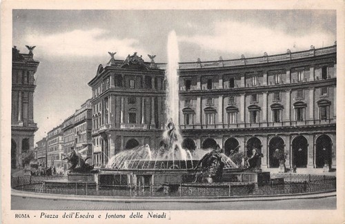 Cartolina - Postcard - Roma - Piazza Esedra - Fontana …