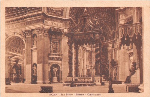 Cartolina - Postcard - Roma - S. Pietro - Interno …