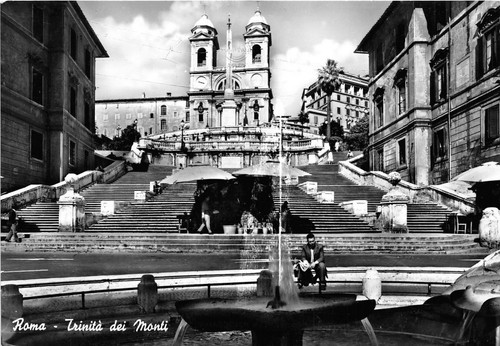 Cartolina - Postcard - Roma - Trinità dei Monti - …