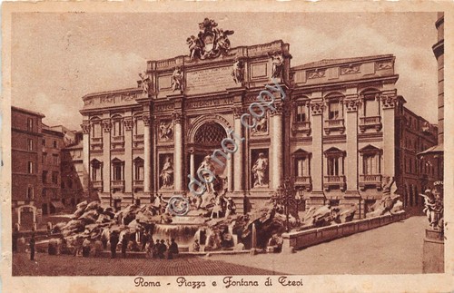 Cartolina - Postcard - Roma Piazza e Fontana di Trevi …