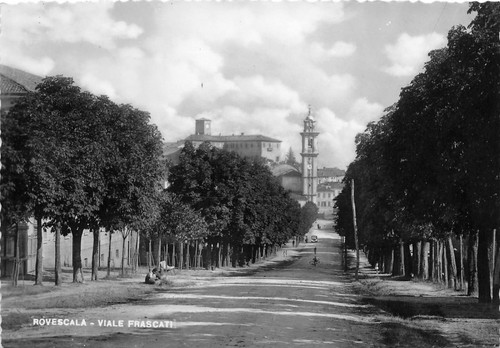 Cartolina - Postcard - Rovescala - Viale Frascati - anni …
