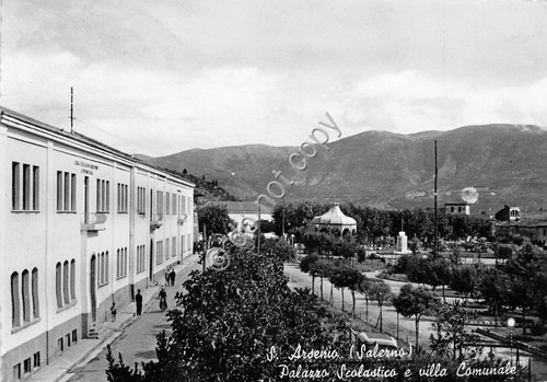 Cartolina - Postcard - S. Arsenio - Palazzo Scolastico - …