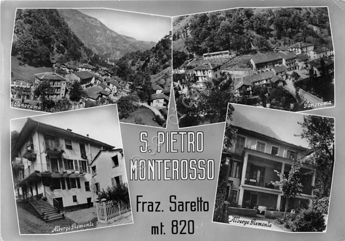 Cartolina - Postcard - S. Pietro Monterosso - Frazione Saretto …