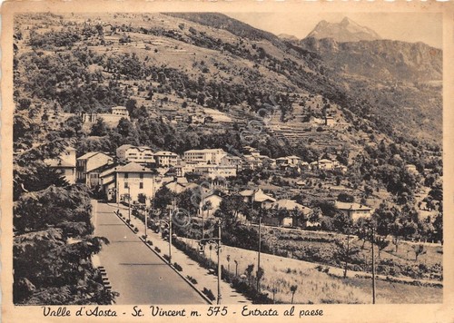 Cartolina - Postcard - Saint Vincent - Entrata in paese …