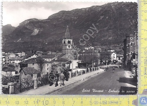 Cartolina - Postcard - Saint Vincent - Entrata Paese - …