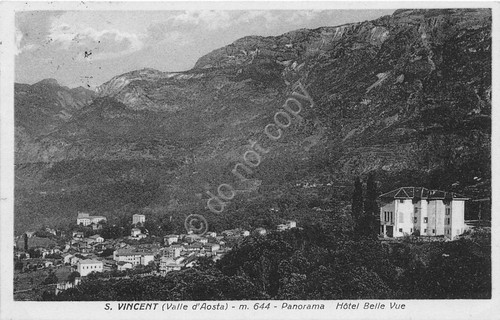 Cartolina - Postcard - Saint Vincent - Panorama - Hotel …