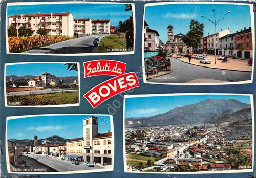 Cartolina - Postcard - Saluti da - Boves - Vedutine …