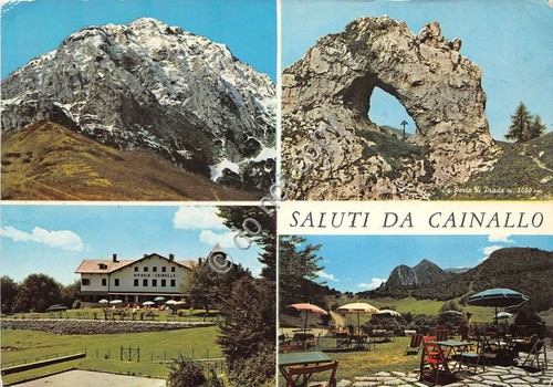 Cartolina - Postcard - Saluti da - Cainallo - vedutine …