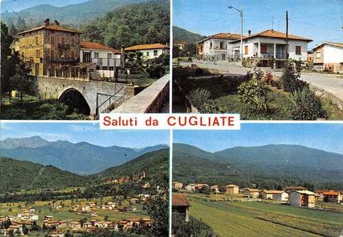 Cartolina - Postcard - Saluti da - Cugliate - vedutine …