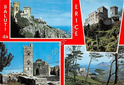Cartolina - Postcard - Saluti da - Erice - Vedutine …