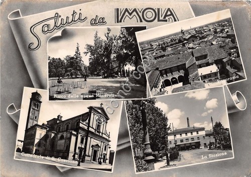 Cartolina - Postcard - Saluti da - Imola - Vedutine …