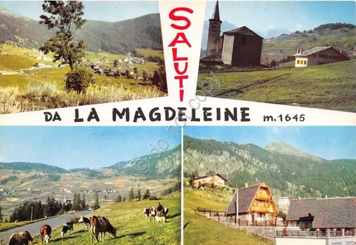 Cartolina - Postcard - Saluti da - La Magdeleine - …