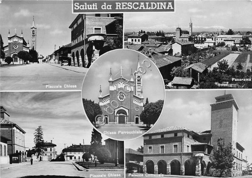 Cartolina - Postcard - Saluti da - Rescaldina - vedutine …