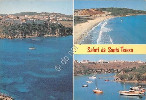 Cartolina - Postcard - Saluti da - Santa Teresa- Vedutine …