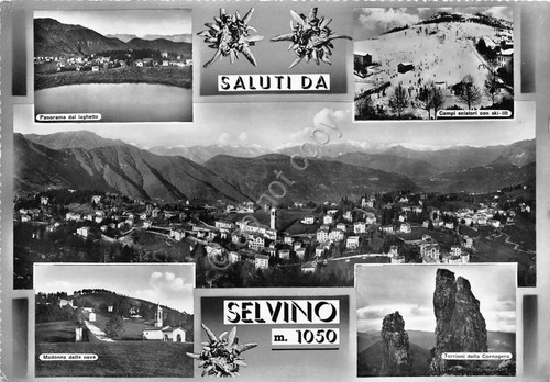 Cartolina - Postcard - Saluti da - Selvino- vedutine - …
