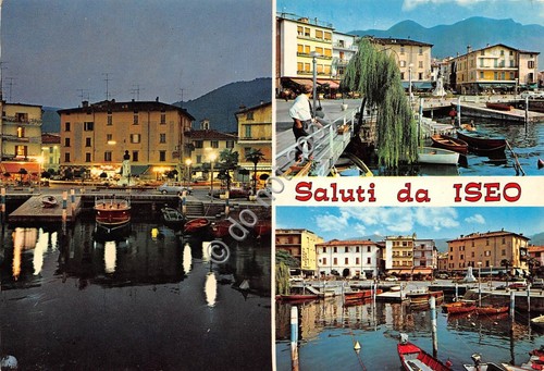 Cartolina - Postcard - Saluti da Lago d ' Iseo …