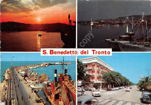 Cartolina - Postcard - San Benedetto del Tronto - vedutine …