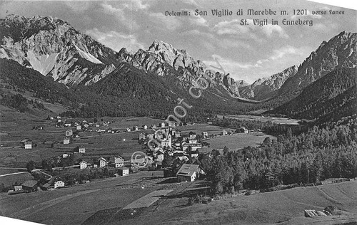 Cartolina - Postcard - San Vigilio di Marebbe - Panorama …