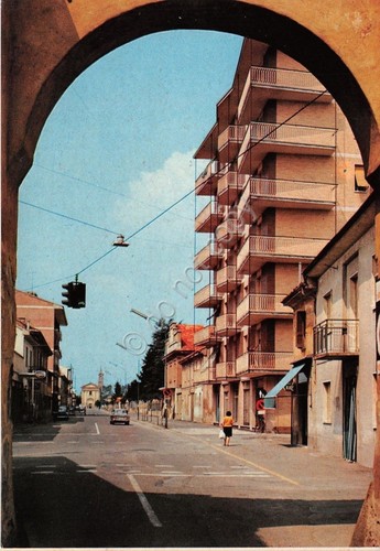 Cartolina - Postcard - Sannazzaro de Burgondi - Viale Italia …