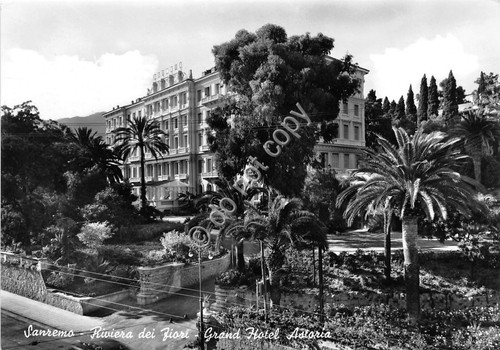 Cartolina - Postcard - Sanremo Grand Hotel Astoria 1962
