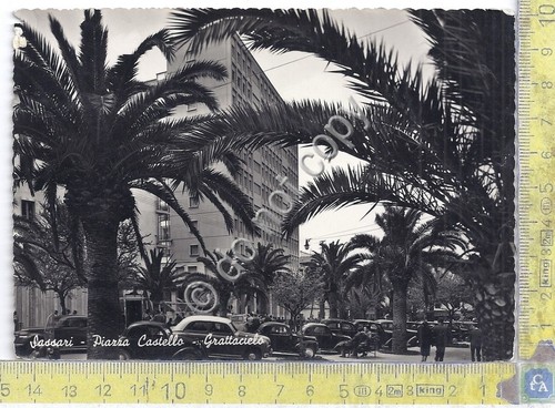 Cartolina - Postcard - Sassari - Piazza Castello - Grattacielo …