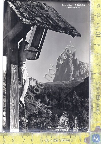 Cartolina - Postcard - Sassolungo - Crocefisso - anni '60 …