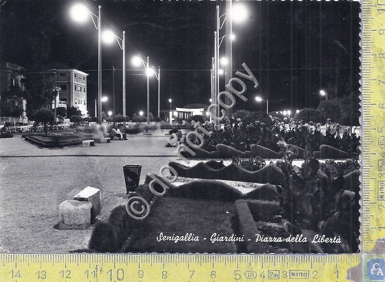 Cartolina - Postcard - Senigallia - Giardini - Piazza Libertà …