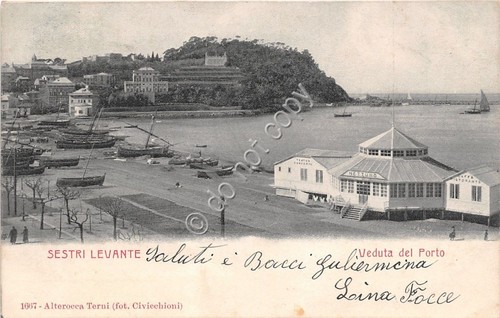 Cartolina - Postcard - Sestri Levante - Bagni Nettuno - …