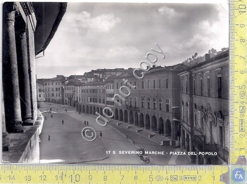 Cartolina - Postcard - Severino Marche - Piazza del Popolo …