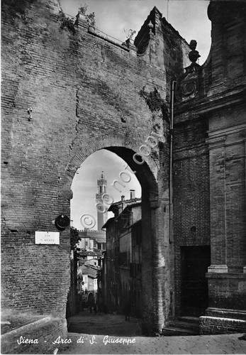 Cartolina - Postcard - Siena - Arco di S. Giuseppe …