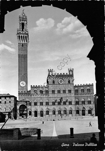 Cartolina - Postcard - Siena - Palazzo Pubblico - anni …