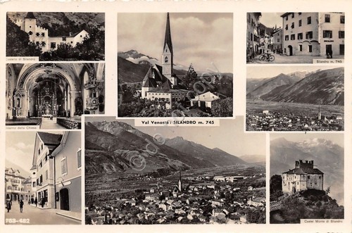 Cartolina - Postcard - Silandro - Val Venosta - Vedutine …