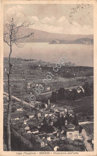 Cartolina - Postcard - Solcio Panorama dall'alto 1928 VG