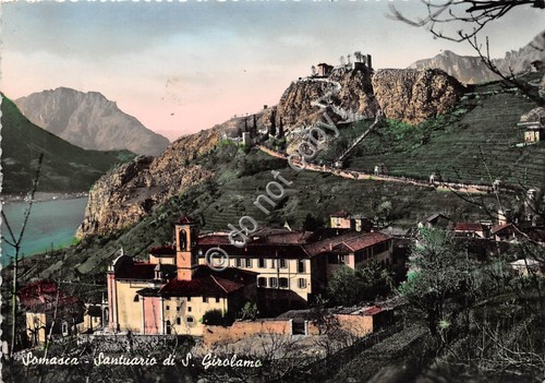 Cartolina - Postcard - Somasca Santuario S. Girolamo anni '50
