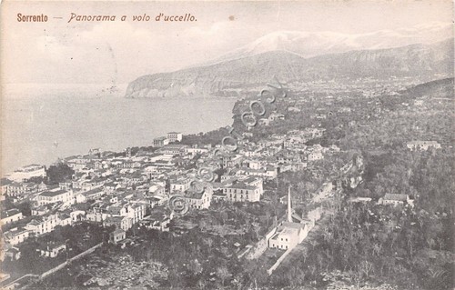 Cartolina - Postcard - Sorrento - Panorama dall'alto - 1913