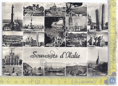 Cartolina - Postcard - Souvenirs d'Italie - Multivisione - 1961