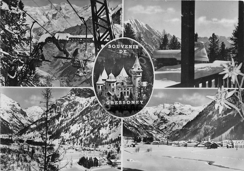Cartolina - Postcard - Souvernir de - Gressoney - vedutine …
