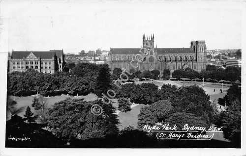 Cartolina - Postcard - Sydney - Hyde Park - 1953