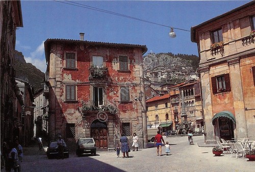 Cartolina - Postcard - Tagliacozzo - Piazza Argoli - 1991