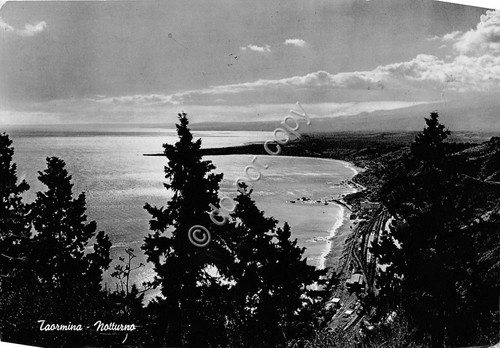 Cartolina - Postcard - Taormina - by night - Notturno …