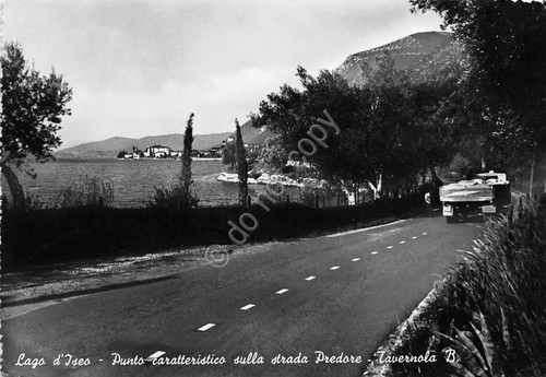 Cartolina - Postcard - Tavernola - Strada Predore - 1955 …
